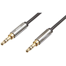 Deals, Discounts & Offers on Accessories - Amazon Basics 3.5 mm Male to Male Stereo Audio Aux Cable, Tablet, Smartphone 4 Feet, 1.2 Meters (Black, Silver) 2-Pack
