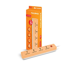 Deals and Offers on Electronics - Halonix Xtend Power Strip with 4 Universal Socket, Shock Proof Body,Led Indicator, 2 Meter Cord (Orange), (XTEND Power Strip 2M) Deals, Discounts & Offers on Electronics - Halonix Xtend Power Strip with 4 Universal Socket, Shock Proof Body,Led Indicator, 2 Meter Cord (Orange), (XTEND Power Strip 2M)