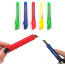 Deals and Offers on Stationery - Eclet 1 Carton Cutter(9mm) Blade Snap Off Cutter Utility Knives Retractable Snap-Off Knife(any 1 random colour will send) Deals, Discounts & Offers on Stationery - Eclet 1 Carton Cutter(9mm) Blade Snap Off Cutter Utility Knives Retractable Snap-Off Knife(any 1 random colour will send)