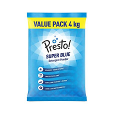 Deals, Discounts & Offers on  - Amazon Brand - Presto! Super Blue Detergent Powder 4 Kg Value Pack