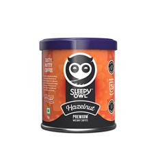 Deals and Offers on - Sleepy Owl 50gm Hazelnut Premium Instant Coffee | 100% Arabica | Makes 25 Cups | Nutty & Bold Flavoured Coffee | Rich & Smooth Aroma | Make Caf Style Hot or Cold Coffee, Cappuccino, Espresso, Latte at Home Deals, Discounts & Offers on - Sleepy Owl 50gm Hazelnut Premium Instant Coffee | 100% Arabica | Makes 25 Cups | Nutty & Bold Flavoured Coffee | Rich & Smooth Aroma | Make Caf Style Hot or Cold Coffee, Cappuccino, Espresso, Latte at Home
