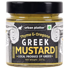 Deals and Offers on - Urban Platter Thyme & Oregano Greek Mustard, 220g [Local Produce of Greece, Mediterranean Cuisine, Perfect Deals, Discounts & Offers on - Urban Platter Thyme & Oregano Greek Mustard, 220g [Local Produce of Greece, Mediterranean Cuisine, Perfect