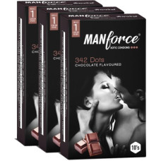 Deals, Discounts & Offers on Sexual Welness - MANFORCE Wild 3 in 1s, Chocolate Flavoured Condom(Set of 3, 30 Sheets)