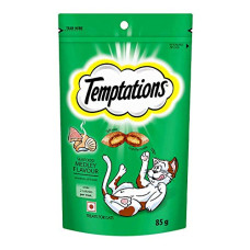 Deals and Offers on - Temptations Cat Treat, Seafood Medley Flavour - 85 G, Chunk, Adult Deals, Discounts & Offers on - Temptations Cat Treat, Seafood Medley Flavour - 85 G, Chunk, Adult