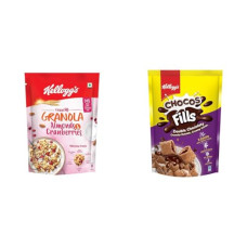 Deals and Offers on - Kellogg's Crunchy Granola Almonds & Cranberries 140g 24% Multigrain Breakfast Cereal + Kellogg's Chocos Fills Double Chocolaty, 3 Grains: Oats, Wheat & Rice, Protein & Vitamin Rich, 0% Maida Deals, Discounts & Offers on - Kellogg's Crunchy Granola Almonds & Cranberries 140g 24% Multigrain Breakfast Cereal + Kellogg's Chocos Fills Double Chocolaty, 3 Grains: Oats, Wheat & Rice, Protein & Vitamin Rich, 0% Maida