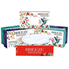Deals and Offers on - BREEZE BRE022 2 Ply Facial Tissue Soft Wipe & Disposable For Kitchen, Cars, Office & Home Use, 100 Pulls each (Pack of 6, 600 tissues) Deals, Discounts & Offers on - BREEZE BRE022 2 Ply Facial Tissue Soft Wipe & Disposable For Kitchen, Cars, Office & Home Use, 100 Pulls each (Pack of 6, 600 tissues)