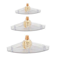 Deals, Discounts & Offers on Furniture - Kamal Bathroom Corner Shelf Set (3 Pc Combo)
