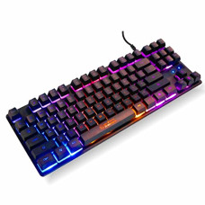 Deals and Offers on - RPM Euro Games Gaming Keyboard Wired | 87 Keys Space Saving Design | Membrane Keyboard with Mechanical Feel | LED Backlit & Spill Proof Design Deals, Discounts & Offers on - RPM Euro Games Gaming Keyboard Wired | 87 Keys Space Saving Design | Membrane Keyboard with Mechanical Feel | LED Backlit & Spill Proof Design