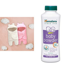 Deals, Discounts & Offers on Baby Care - My Newborn Baby Boys and Baby Girls 3 in 1 Baby Blanket-Safety Bag-Sleeping Bag Pack of 2 Pcs&Himalaya Baby Powder (400G)