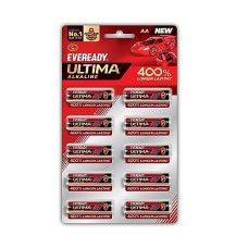 Deals and Offers on Electronics - Eveready Ultima Alkaline AA Battery| Pack of 10 | 1.5 Volt | 400% Long Lasting |Highly Durable & Leak Proof | Alkaline AA Battery Deals, Discounts & Offers on Electronics - Eveready Ultima Alkaline AA Battery| Pack of 10 | 1.5 Volt | 400% Long Lasting |Highly Durable & Leak Proof | Alkaline AA Battery