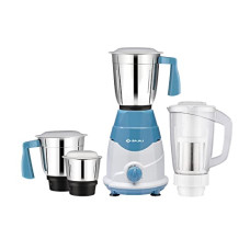 Deals, Discounts & Offers on  - Bajaj Rex DLX 750 W 4 Jars Mixer Grinder, White and Blue
