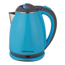 Deals and Offers on - Elegant Electric Kettle by Oliveware, 1.8 litre, 360 degree Rotation, Heat Protection Handle, Automatic Power off - (Blue, 1800 ml) Deals, Discounts & Offers on - Elegant Electric Kettle by Oliveware, 1.8 litre, 360 degree Rotation, Heat Protection Handle, Automatic Power off - (Blue, 1800 ml)