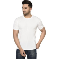 Deals, Discounts & Offers on  - [Sizes ] InkTeesMen Solid Round Neck Polyester White T-Shirt