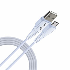 Deals, Discounts & Offers on  - pTron USB-A to Micro USB 2.4A Fast Charging Cable compatible with Android Phones/Tablets, 480mbps Data Transfer Speed, Made in India, Solero M241 Tangle-free USB Cable (Round, 1M, White)