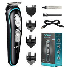 Deals, Discounts & Offers on Health & Personal Care - VGR Professional Battery Powered Rechargeable Cordless Beard Hair Trimmer Kit with Guide Combs Brush USB Cord