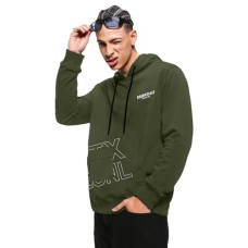 Deals, Discounts & Offers on Men - FTX Men's Cotton Blend Neck Hooded Sweatshirt (822_PO1_Olive