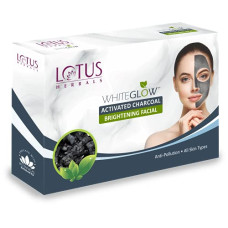 Deals, Discounts & Offers on Beauty Care - Lotus Herbals WhiteGlow Activated Charcoal Brightening 4 in 1 Facial Kit | Tea Tree | Oil Control & Anti Pollution | Salon Grade | All Skin Types | 188g