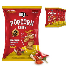 Deals, Discounts & Offers on  - BRB Popcorn Chips | Popcorn Upgraded | 5 Packs X 48 Grams | Red Chili Chataka Flavour