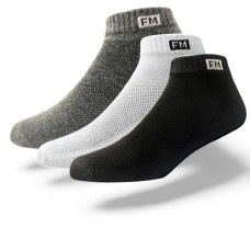 Deals, Discounts & Offers on Accessories - Fitness Mantra Originals Mens Special Design Sneaker Length Socks (Free Size, Pack of 3 Pairs) (Multicolor..)