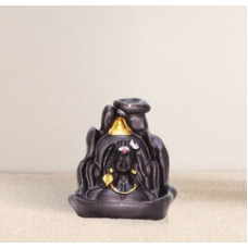 Deals, Discounts & Offers on  - Flipkart SmartBuy Divine Shiva Backflow Incense Burner Showpiece - Infuse Your Space with Beauty Decorative Showpiece - 9.3 cm(Polyresin, Black, Gold)