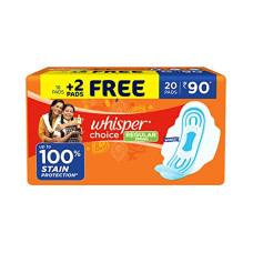 Deals, Discounts & Offers on Personal Care Appliances - Whisper Choice Sanitary Regular Pads