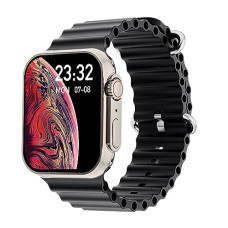 Deals, Discounts & Offers on Electronics - GIZMORE GizFit Vogue Bluetooth Calling Smartwatch | 1.95 Inch HD Display | 600 NITS Smartwatch (Black)
