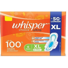 Deals, Discounts & Offers on  - Whisper Choice Ultra Extra Long XL - 6 Counts Sanitary Pad