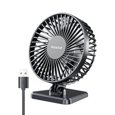 Deals, Discounts & Offers on  - Gaiatop Small Desk Fan, Portable 3 Speeds Wind Desktop Table Cooling Fan in Single Button, Adjustment Mini Personal Fan