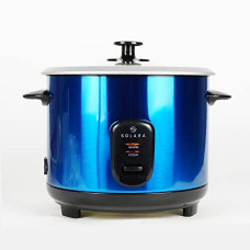 Deals and Offers on - SOLARA Automatic Rice Cooker - Automatic Electric Cooker with Food Steamer | Electric Rice Cooker and Grain Cooker | Rice Cooker 1.5 litre with Steam & Rinse Basket - Blue Deals, Discounts & Offers on - SOLARA Automatic Rice Cooker - Automatic Electric Cooker with Food Steamer | Electric Rice Cooker and Grain Cooker | Rice Cooker 1.5 litre with Steam & Rinse Basket - Blue