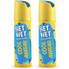 Deals, Discounts & Offers on  - Set Wet Cool Avatar Deodorant & Body Spray Perfume Deodorant Spray - For Men(300 ml, Pack of 2)