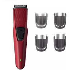Deals, Discounts & Offers on Trimmers - PHILIPS BT1235/15 Trimmer 60 min Runtime 5 Length Settings(Maroon)