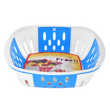 Deals, Discounts & Offers on  - Fun Homes Medium Plastic Fruit, vegetable Storage Basket (Blue)-HS42FUNH25277