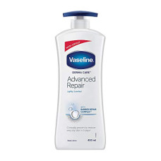 Deals, Discounts & Offers on  - Vaseline Derma Care Advanced Repair Body Lotion, For Sensitive, Dry Skin, Non Greasy, Long Lasting Moisturisation, 400 ml