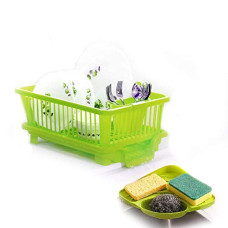 Deals and Offers on - DDecora Popular Plastic Combo Kitchen Sink Organiser and 3 in 1 Kitchen Sink Dish Rack Drainer Drying Rack Washing Basket with Tray Deals, Discounts & Offers on - DDecora Popular Plastic Combo Kitchen Sink Organiser and 3 in 1 Kitchen Sink Dish Rack Drainer Drying Rack Washing Basket with Tray