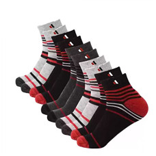 Deals, Discounts & Offers on Accessories - SJeware Men and Women Stripped Ankle Length Socks (Pack of 5)