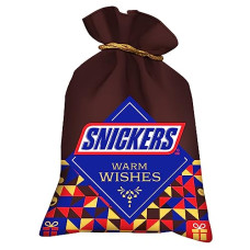Deals, Discounts & Offers on  - Snickers Rakhi Chocolate Potli Gift Pack | Assortment of 10 Bars | 4 Snickers Peanut Bars | 3 Snickers Almond Bars | 3 Snickers Butterscotch Bars | Chocolate Potli Gift Pack