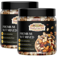Deals, Discounts & Offers on Food and Health - DAILYHERBS Premium Mixed Dry Fruits Healthy Dried Nutmix(2 x 250 g)