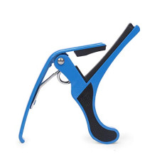 Deals, Discounts & Offers on Electronics - JUAREZ JRZ250 One Handed Trigger Guitar Metal Capo Quick Change For Ukulele, Electric And Acoustic Guitars, Blue
