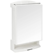 Deals, Discounts & Offers on Furniture - AmazonBasics Multipurpose, Wall-Mounted Storage Cabinet with Mirror, Small (White)