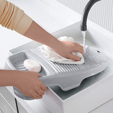 Deals and Offers on - ABOUT SPACE Mini Hand Wash Anti-Skid Laundry Water Saving Washboard Scrubbing Pad for Kid Clothes Shirts Hand Towels Deals, Discounts & Offers on - ABOUT SPACE Mini Hand Wash Anti-Skid Laundry Water Saving Washboard Scrubbing Pad for Kid Clothes Shirts Hand Towels