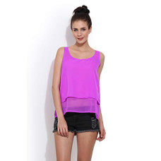 Deals, Discounts & Offers on Women - Trend Arrest Women's Polyester Solid Layered Top