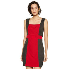 Deals, Discounts & Offers on Women - Purplicious Crepe Halterneck Dress