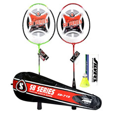 Deals, Discounts & Offers on  - Silver's SB - 719 Combo 1 (2 Badminton Rackets, 1 Cover, 3 Plastic Shuttlecock)