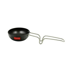 Deals, Discounts & Offers on Cookware - HAZEL 2.3 mm Hard Anodised Tadka Pan Aluminium Anodized Vaghariya Pan, 185 ml, 10 cm, Black