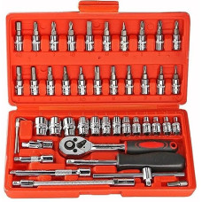 Deals and Offers on - Inditrust Red 46 in 1 Pcs Tool Kit Deals, Discounts & Offers on - Inditrust Red 46 in 1 Pcs Tool Kit