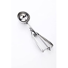 Deals, Discounts & Offers on  - Ganesh Stainless Steel Easy Trigger Ice Cream Scoop,Serving Spoon, Multifunctional, Silver, 1 pc