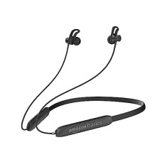 Deals, Discounts & Offers on Headphones - Amazon Basics in-Ear Wireless Neckband with Mic, Up to 22 Hours Play Time, Bluetooth 5.1, Voice Assistance, Noise Cancellation, IPX4 Water-Resistance, Magnetic Earbuds (Black)