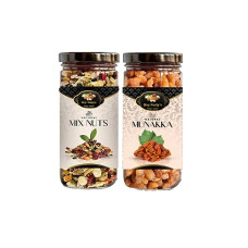 Deals, Discounts & Offers on  - Hey Nutty's Natural Dried Mixnuts and Munakka (500g Each) | Premium Mixnuts & Munakka | Delicious & Healthy Snack