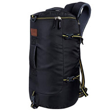 Deals, Discounts & Offers on Backpacks - Leather World Rucksack Water-Resistant Travel Backpack Convertible Duffel Bag for Trekking, Hiking with Laptop Compartmet