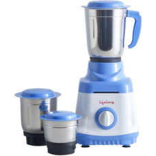Deals, Discounts & Offers on Personal Care Appliances - Lifelong LLMG70 Bolt 750 W Mixer Grinder (3 Jars, White, Blue)